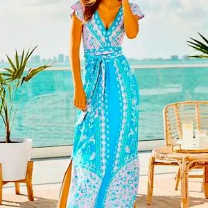NWT LILLLY PULITZER ESMARELLA MAXI DRESS,  SIZE MEDIUM